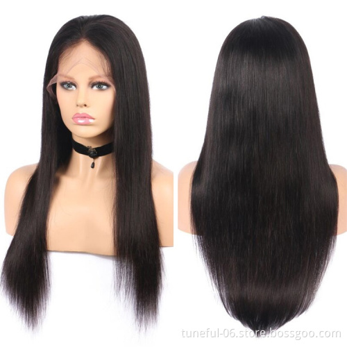 mink brazilian human hair lace front wig hd transparent swiss lace wig raw virgin cuticle aligned human hair wig for black women